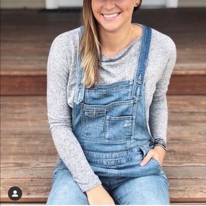 Free People Slim Overalls